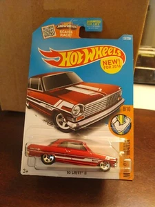 2016 Hot Wheels 1963 Chevy II Red Muscle Mania 8/10 #128/250 - Bild 1 von 3