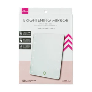 DAISO Brightening LED Mirror (Stand Type) Mirror with LEDs - Upright Type - - Picture 1 of 10
