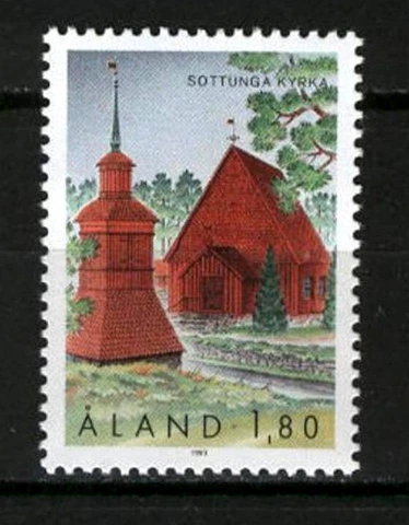 Aland 1993 Christmas, St Mary Magdalene Church, Sottunga, MNH / UNM Cover
