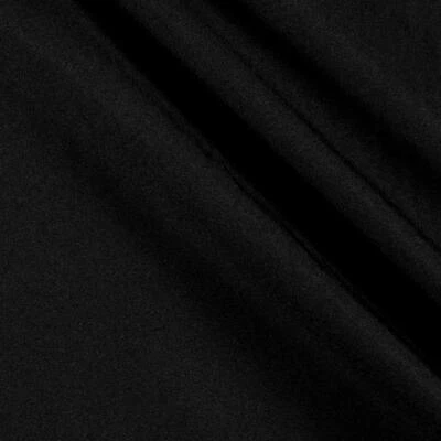 Black Poplin Fabric By The Yard_ High Quality Solid Poly Poplin_ ''60 Width - Image 1 of 3