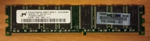 Micron PC3200 512 MB DIMM 400 MHz DDR Memory (MT8VDDT6464AG-40BD1) - Picture 1 of 1