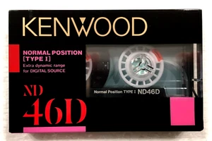 KENWOOD ND 46 D casete de audio vintage cinta en blanco sellada Japón tipo I - Imagen 1 de 2