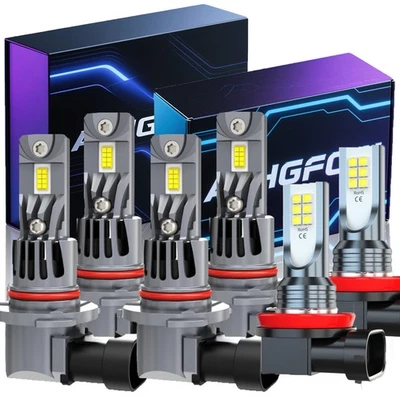 For Honda Civic 2006-2015 LED Headlight High Low Beam Fog Light Combo Bulbs Kit - Image 1 of 4