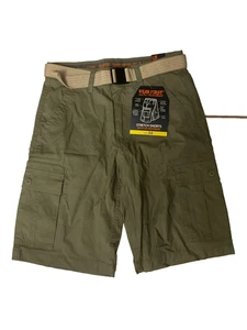 WearFirst Free Band Men's FLEX Band Cargo Shorts, Light Olive, 32 - Picture 1 of 2