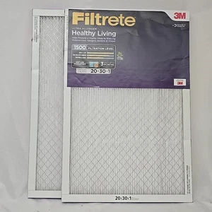 3M Filtrete 20x30x1 Air Filter MERV 12 HVAC AC Furnace Filter Replacement 2 Pack - Picture 1 of 9