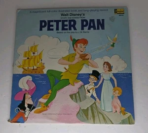 Walt Disney's "Peter Pan" Motion Picture Soundtrack LP Ultrasonic Clean G/VG - Picture 1 of 7