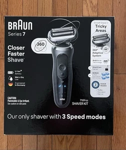 Braun Series 7 7188cc 360 Flex wasserdichter Herren Elektrorasierer Nass/Trocken 3 Geschwindigkeiten - Bild 1 von 5