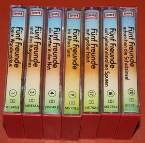 MC KASSETTE - Fünf Freunde 1, 3, 4, 9, 17, 18, 20 EUROPA REGENBOGENCOVER - Bild 1 von 3