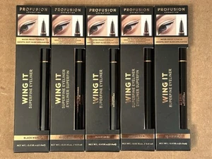 Lot of 5 Profusion Cosmetics Wing It Waterproof Eyeliner Black - Picture 1 of 1