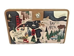 Spartina 449 Greetings From Northern California Geldbörse mit Druckknopf Neu mit Etikett - Bild 1 von 5