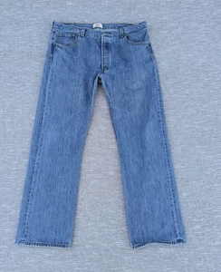 Levi's 501 Jeans Herren W40 L32 Button Fly Blau Denim Straight Unterteil - Bild 1 von 14