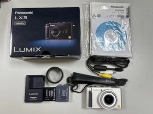 Panasonic LUMIX DMC-LX3 Compact Camera Blue, Used, with Battery, Lens Adapter - Picture 1 of 9