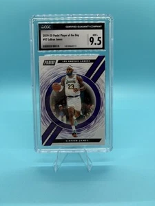2019-20 Panini Player of the Day Basketball LeBron James #97 CGC 9.5 MINT+ - Picture 1 of 2