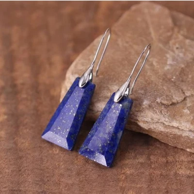 Orecchini di settembre pendenti autentici in argento sterling 925 fatti a... - Immagine 1 di 4