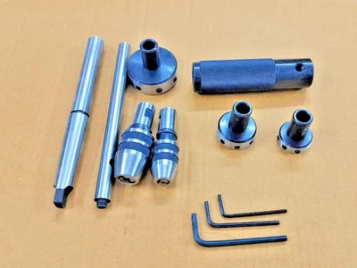 Lathe Tailstock Tap & Die Holder Set MT2 Shank 2MT Sliding Floating Inch Tool - Image 1 of 2