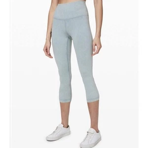 Lululemon Wunder Under High-Rise Leggings Snow Washed Chambray 21” - Picture 1 of 7