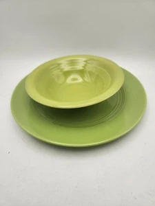 De colección RARO patrón de arlequín Chartreuse fue producido por Homer Laughlin - Imagen 1 de 9