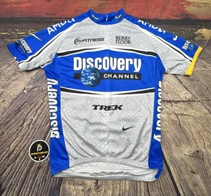 Vtg Nike Discovery Team Pro Cycling Jersey Mens Large Road Bike Lance Armstrong - Picture 1 of 11
