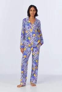 Bed Head Pjs Majolica LS Classic Stretch PJ Set XS - Picture 1 of 8