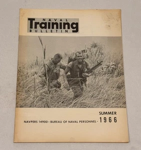 VTG 1966 USA United States Naval Navy Personnel Training Bulletin Magazine - Picture 1 of 10