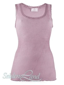 Wolle Seide Unterhemd Breeze SL violett grau blau Madiva Ecofuture® wärmend - Bild 1 von 8