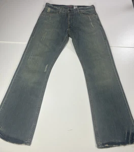 RARO HOMBRE VINTAGE COLECCIÓN LEVIS ROJO 34/32 BOTA BAJA DENIM AZUL JEANS - Imagen 1 de 9