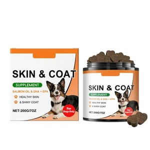 Skin and Coat Supplement Chews - 3 Fish Oil Supplements for Dogs - - Bild 1 von 18