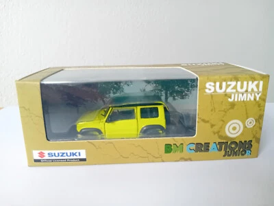 Suzuki Jimny JB43 Diecast miniature car yellow giallo cinetico BM Creations 1:64 - Immagine 1 di 2