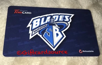 TIM HORTONS 2014 SASKATOON BLADES CHL GIFT CARD NO VALUE #6102 FD42342 - Image 1 of 2