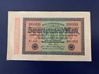1923 GERMAN 20.000 MARK BANKNOTE-VERY GOOD