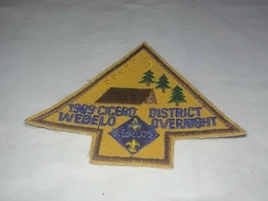 BSA Patch 1989 Cicero District Webelo Overnight - Picture 1 of 2