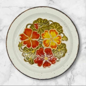 VTG Midwinter Stonehenge Nasturtium Dinner Plate 10" Stoneware Oven Safe 1970's - Picture 1 of 5