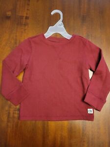 Boys Crazy 8 Maroon Thermal Shirt Size 2t