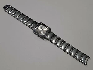ECCLISSI 75369 ACERO INOXIDABLE DAMAS Cara Cuadrada Reloj de Pulsera Necesita Batería - Imagen 1 de 5