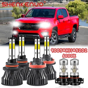 For 2021 Chevrolet Colorado LED Headlights Fog lights Main & Dipped Beam Kit 6pc - Picture 1 of 10