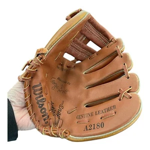 Wilson A2180 Jugend Baseball Handschuh Leder George Brett Endorsed Hold Tite Strap - Bild 1 von 9