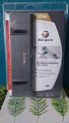 TARGUS ACP50US USB UNIVERSAL NOTEBOOK DOCKING STATION WITH VIDEO & AUDIO - NEW!! - Image 1 of 4