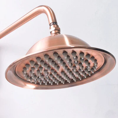 Antique Red Copper 8 inch Round Shower Head Bathroom Rainfall Shower Head - Image 1 of 4