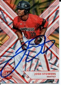 Josh Stowers Louisville Cardinals 2018 Panini Elite Red Aspirations Signed Card - Picture 1 of 1