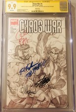 Chaos War #1 CGC 9.9 SS 5X Signed Stan Lee McGuinness Pak Palmer Van Lente RARE