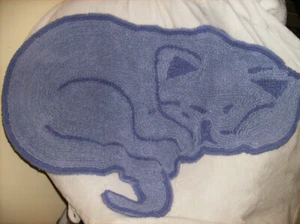 NEW PURPLE LAVENDER LILAC CAT RUG RUG MACHINE WASHABLE & DRY COTTON 22" x 30" - Picture 1 of 12