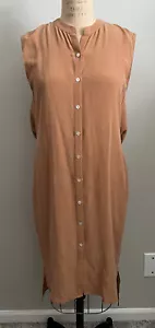 Crippen Damen Größe Small Seidenkleid ärmellos Knopfleiste - Bild 1 von 5