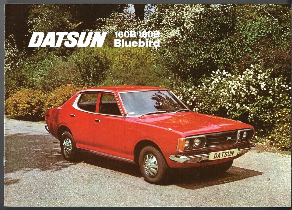 Datsun Bluebird 1974-1977 UK Market Sales Brochure 160B 180B SSS Estate Nissan - Image 1 of 1