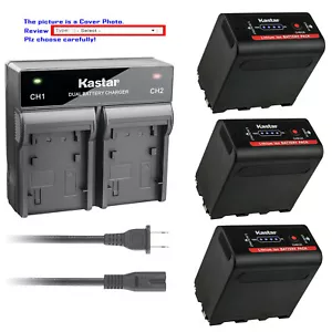 Kastar Battery AC Rapid Charger for Sony NP-F970 & MVC-FD5 MVC-FD51 MVC-FD7 - Picture 1 of 13