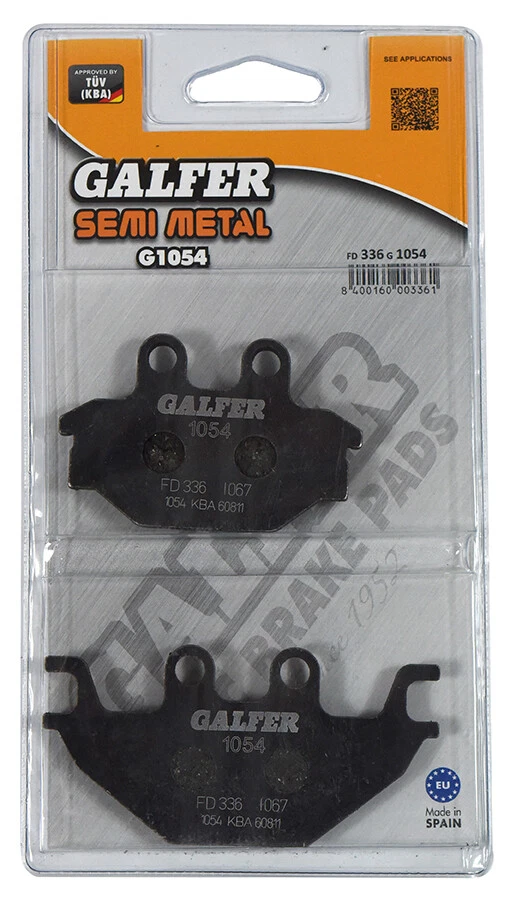 Pastillas de freno traseras Galfer para Kawasaki KVF 300 CCF/CDF/CEF (2 x 4) 2012-2017 Foto 1 de 1