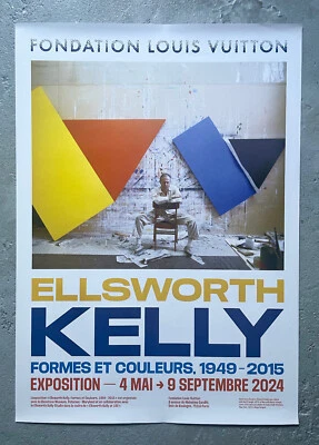 ELLSWORTH KELLY - PÓSTER DE EXPOSICIÓN - FUNDACIÓN LOUIS VUITTON - 2024 Foto 1 de 4