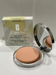Clinique STAY-MATTE SHEER Pressed Powder Oil-free - 0.27oz/7.6g-CHOOSE SHADE-NIB - Picture 1 of 7