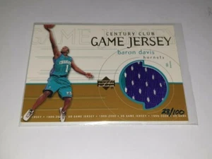 1999-2000 Upper Deck Century Club Game Jersey Baron Davis GJ55/100 - Hornets - Picture 1 of 1
