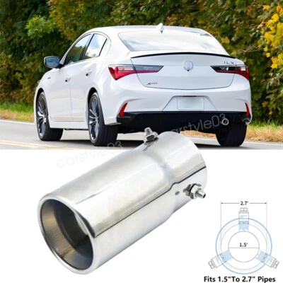For Acura ILX Car Exhaust Pipe Tip Rear Tail Throat Muffler Stainless Steel Foto 1 de 4
