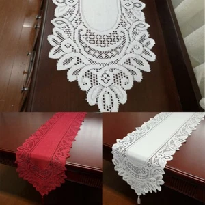 Table Runner Runner Table Tasseled 33x180cm Vintage Wedding Celebrations - Picture 1 of 42